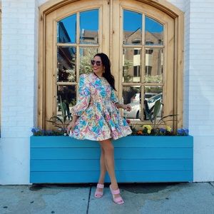 Chicwish Floral mini dress